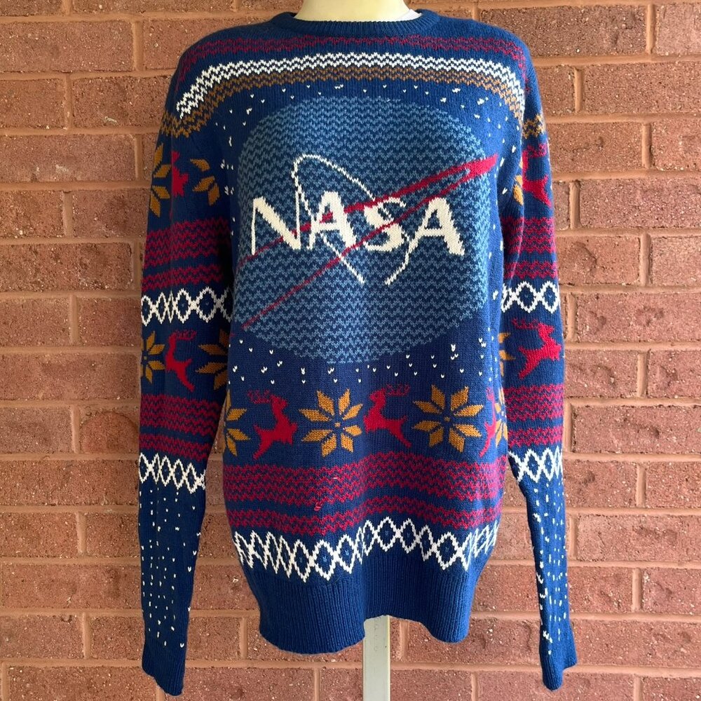 *1(love) NASA Ugly Christmas Sweater-Captain!